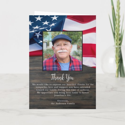 Militaire Amerikaanse vlag - Viering van het leven Programma (Achterkant)