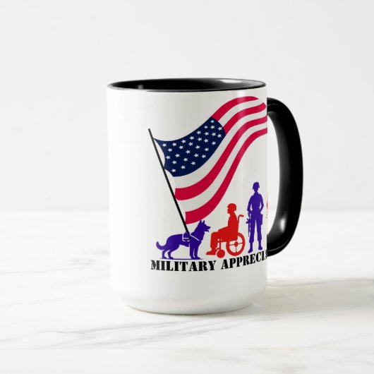 Militaire appreciatie  mok (Voorkant rechts)