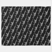 Militaire AR-15 Rifle FIrearm Pistool Weapon Tiled Fleece Deken (Voorkant (Horizontaal))