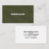 Militaire Armed Forces Recruiter GI Army Green B/W Visitekaartje (Voorkant / Achterkant)