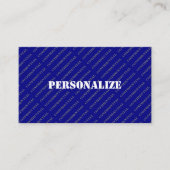 Militaire Armed Forces Recruiter Stijl Blauwe Ocea Visitekaartje (Voorkant)