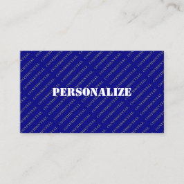 Militaire Armed Forces Recruiter Stijl Blauwe Ocea Visitekaartje