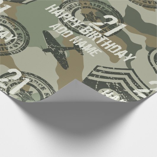 Militaire badges cadeaupapier (Hoek)