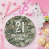 Militaire badges papieren bordje (Feest)