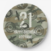 Militaire badges papieren bordje (Voorkant)