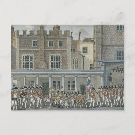 Militaire Band bij St. James Paleis, laat 18de Briefkaart (Voorkant)
