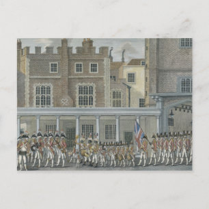 Militaire Band bij St. James Paleis, laat 18de Briefkaart