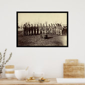 Militaire Band van het Veteranreservaat 1865 Poster (Keuken)
