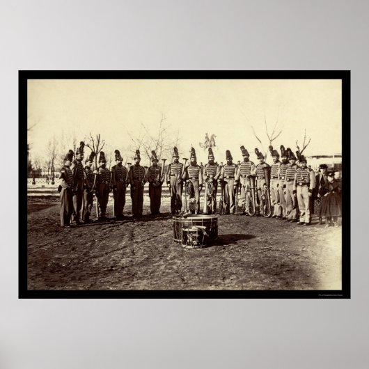 Militaire Band van het Veteranreservaat 1865 Poster (Voorkant)