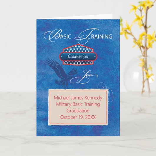 Militaire basisopleiding blauw,  kaart (Gele Bloem)