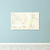 Militaire bedden van Was, Penn, Annapolis, NE Va Canvas Afdruk (Insitu (Houten vloer))