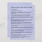 Militaire begrafenis 13 Folden van Amerikaanse vla (Voorkant / Achterkant)