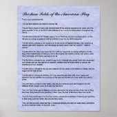 Militaire begrafenis 13 Folden van de Amerikaanse  Poster (Voorkant)