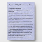 Militaire begrafenis 13 vouwen van de Amerikaanse  Fotoplaat (voorkant)