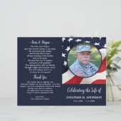 Militaire begrafenis - Amerikaanse vlag - Veterane (Staand voorkant)