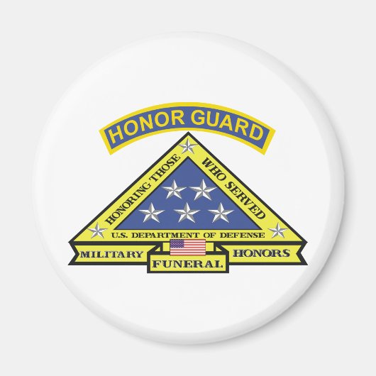 MILITAIRE BEGRAFENISBEWAKER MAGNEET (Voorkant)