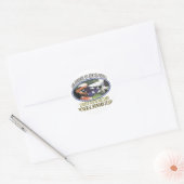 Militaire begrafenissen ronde sticker (Envelop)
