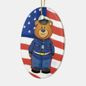 Militaire Beren Keramisch Ornament (Links)