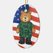 Militaire Beren Keramisch Ornament (Links)