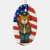 Militaire Beren Keramisch Ornament (Rechts)