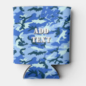 Militaire Blauwe Camouflagepatroon Blikjeskoeler (Voorkant)
