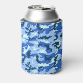 Militaire Blauwe Camouflagepatroon Blikjeskoeler (Blikje Achterkant)