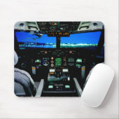 Militaire Bombardier Vliegtuig Cockpit Muismat (Met muis)