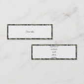 Militaire boscamouflage achtergrond met wit mini visitekaartje (Voorkant / Achterkant)