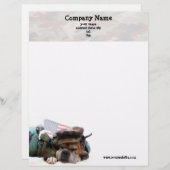 Militaire Boxer Dog Letterhead Persoonlijk Briefhoofd (Voorkant / Achterkant)