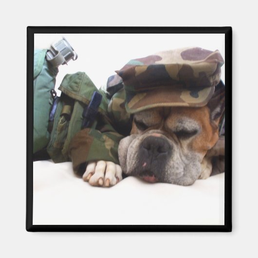 Militaire boxermagneet magneet (Voorkant)