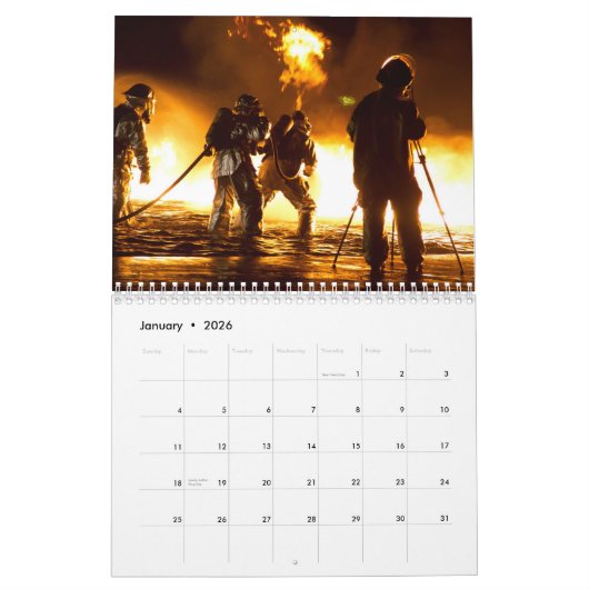 Militaire brandweerlieden kalender (Jan 2026)