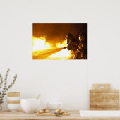 Militaire brandweerlieden poster (Keuken)