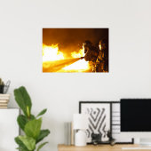 Militaire brandweerlieden poster (Thuiskantoor)