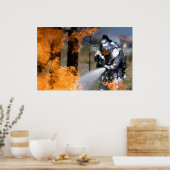 Militaire brandweerlieden poster (Keuken)