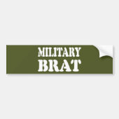 MILITAIRE BRAT BUMPERSTICKER (Voorkant)