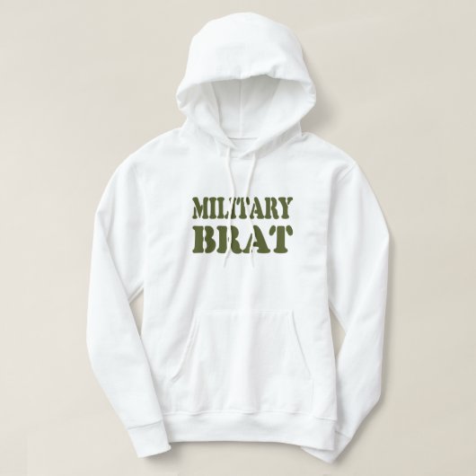 MILITAIRE BRAT HOODIE (Design voorkant)
