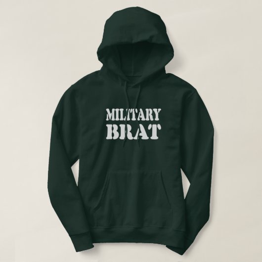 MILITAIRE BRAT HOODIE (Design voorkant)