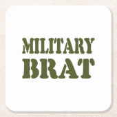 MILITAIRE BRAT KARTONNEN ONDERZETTERS (Voorkant)