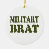 MILITAIRE BRAT KERAMISCH ORNAMENT (Voorkant)