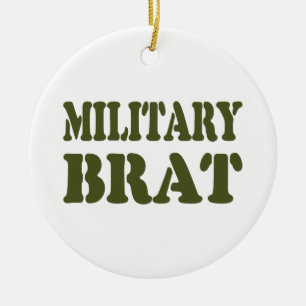 MILITAIRE BRAT KERAMISCH ORNAMENT