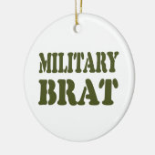 MILITAIRE BRAT KERAMISCH ORNAMENT (Links)