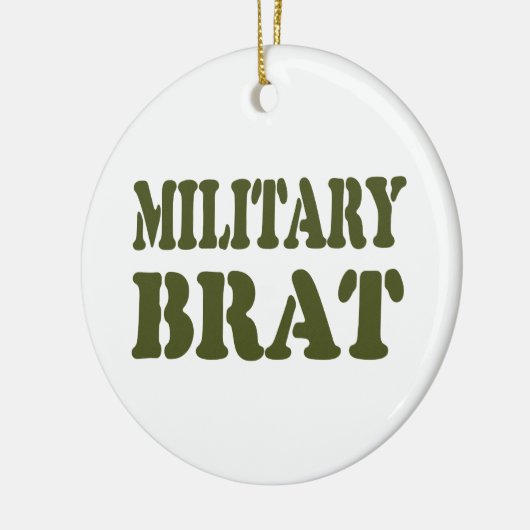 MILITAIRE BRAT KERAMISCH ORNAMENT (Links)
