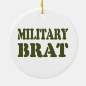 MILITAIRE BRAT KERAMISCH ORNAMENT (Achterkant)