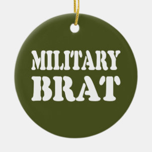 MILITAIRE BRAT KERAMISCH ORNAMENT