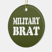MILITAIRE BRAT KERAMISCH ORNAMENT (Links)