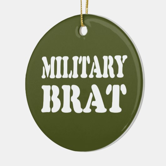 MILITAIRE BRAT KERAMISCH ORNAMENT (Links)