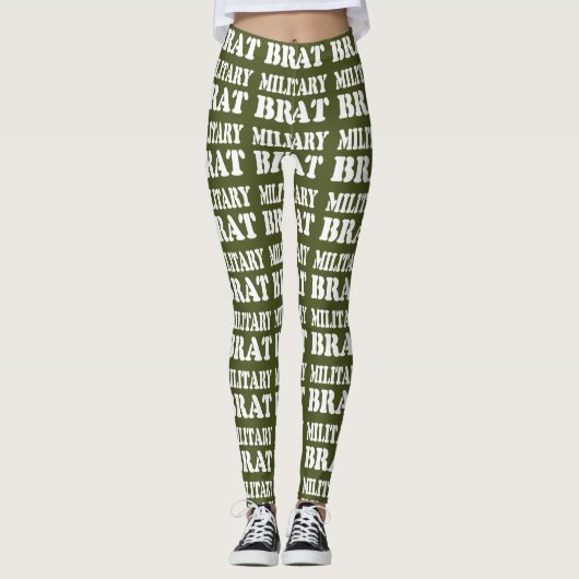 MILITAIRE BRAT LEGGINGS (Voorkant)