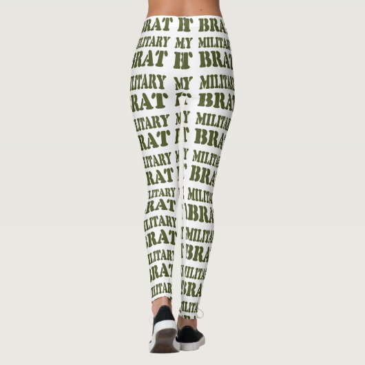 MILITAIRE BRAT LEGGINGS (Achterkant)