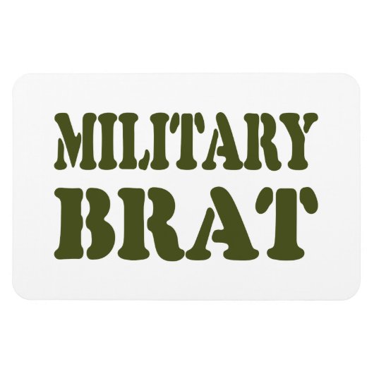 MILITAIRE BRAT MAGNEET (Horizontaal)