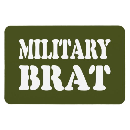 MILITAIRE BRAT MAGNEET (Horizontaal)
